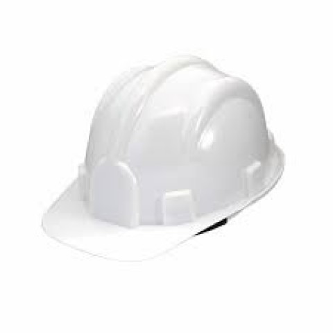 Capacete c/aba frontal c/carneira s/jugular classe B - Branco - Plastcor
